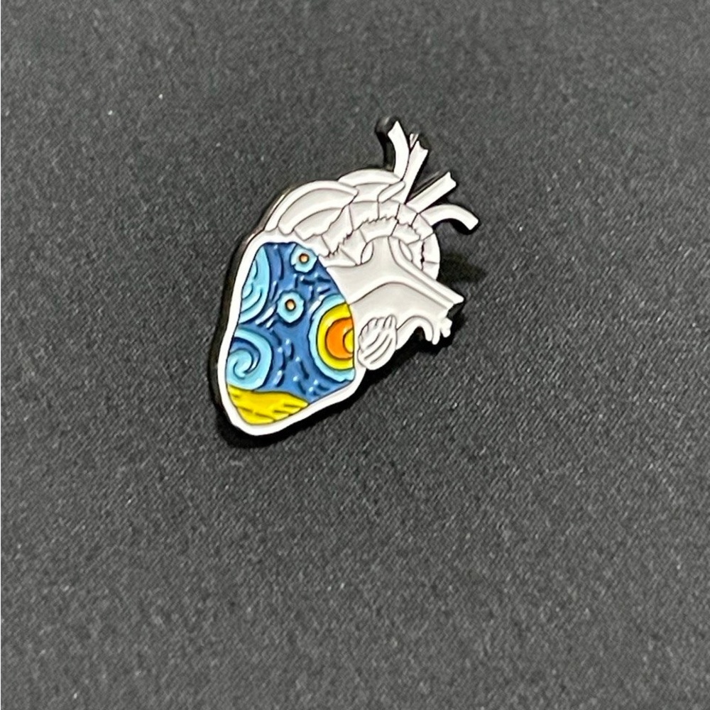 Anatomic heart pin